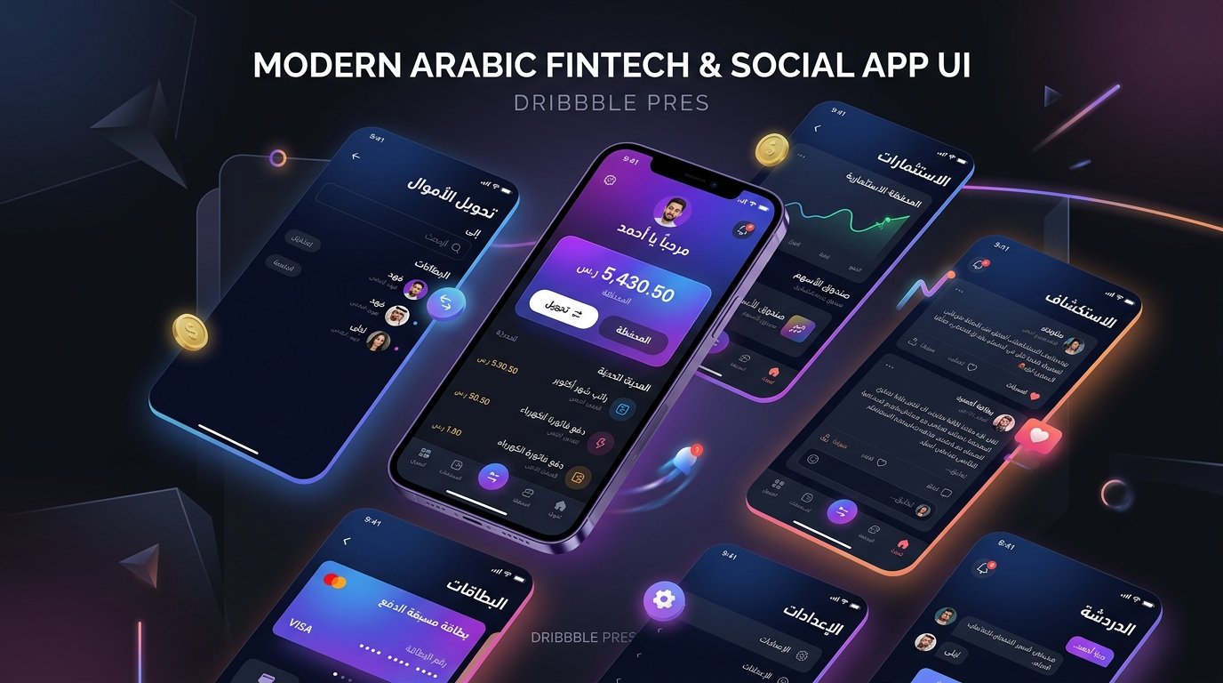واجهة تطبيق جوال شاملة