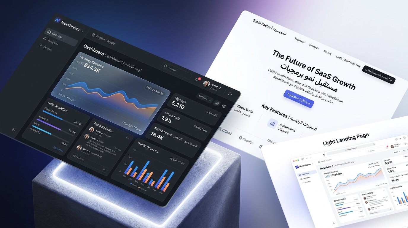 قالب موقع SaaS احترافي